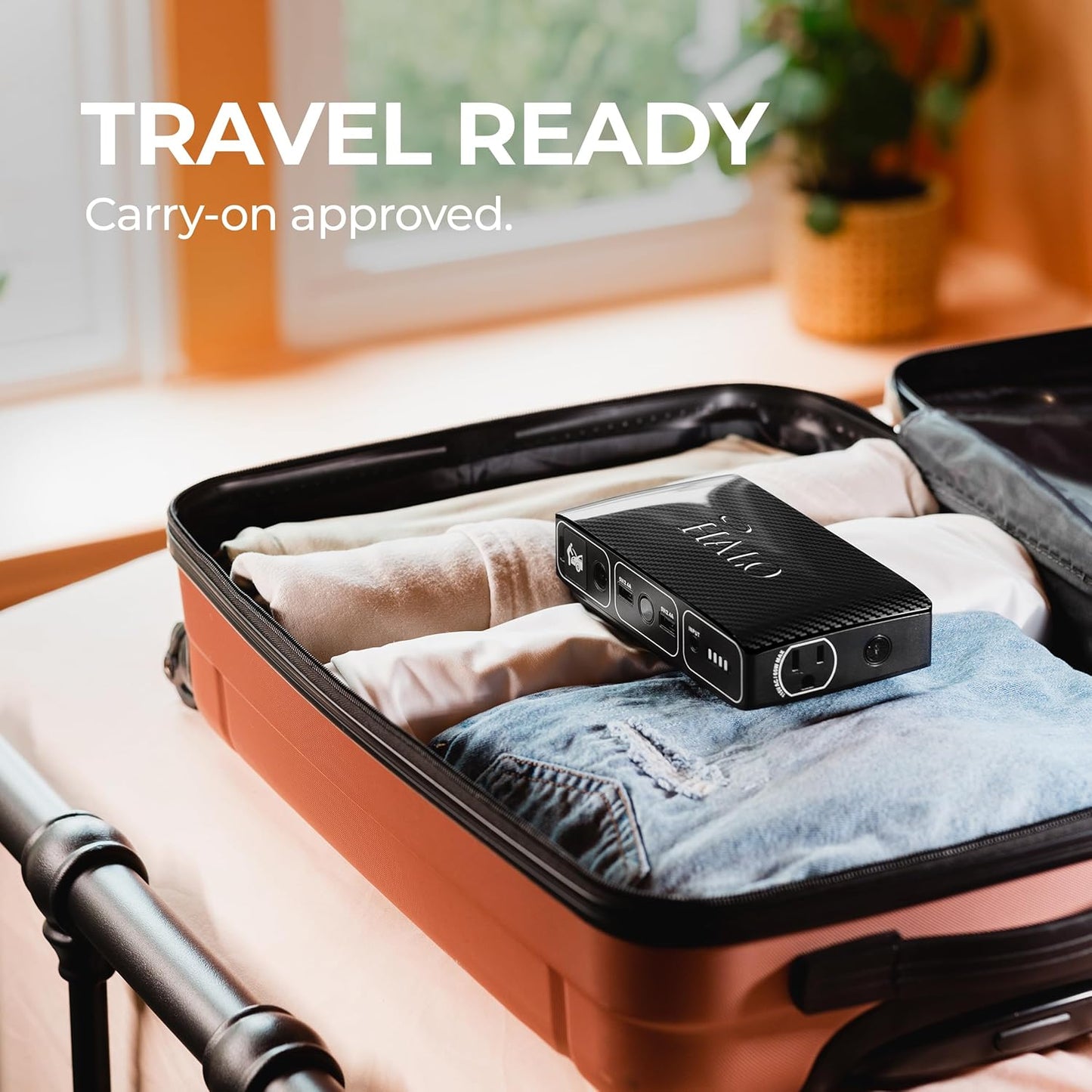 Bolt 58830 ACDC Portable Car Battery Jump Starter | 58.8Wh USB Power Bank with AC Outlet, Emergency Floodlight & Charger, Jumps Cars Suvs & Trucks, Powers Phones & Laptops, TSA Approved — Gray