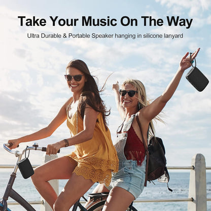 H3 Portable Wireless Speaker - Bluetooth 5.0 with Rich Bass HD Stereo Sound, IPX7 Waterproof, 15H Playtime, USB-C Charge, Shower Speaker, TWS Pairing for Home, Outdoors, Travel